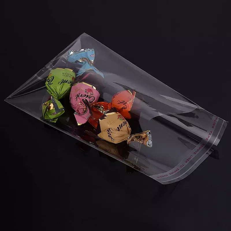 POLYSMARTS Customized Printing OPP Self-adhesive Transparent Bag Packing Clothing Shoes Dress Plastic Bag