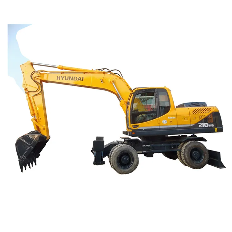 Экскаваторы R210w-9 Hyundai 2018 б/у 21ton оригинальная Корейская строительная техника подержанный экскаватор
