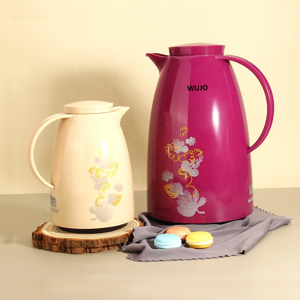 1L PINK Glass Inner OEM ODM DUBAI SAUDI 24hr Hot Cold Thermal Plastic Arabic Vacuum Flask with Customized Logo