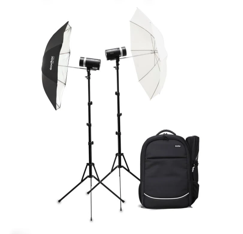 Godox Outdoor Flash AD300Pro Dual Flashes Backpack Kit Precise power control and built-in two-color modeling light
