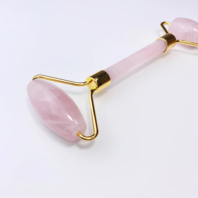 
Original Factory Direct Sale Pink Vibrating Rose Quartz Roller Facial Roller Rose Quartz 