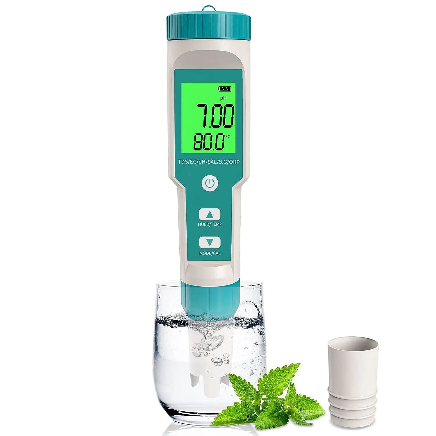 Xiuda C-600 8in1 Water Tester Meter Ph/tds/Ec/Salt/Temp/Orp/Sg Product for Factory and Household Use
