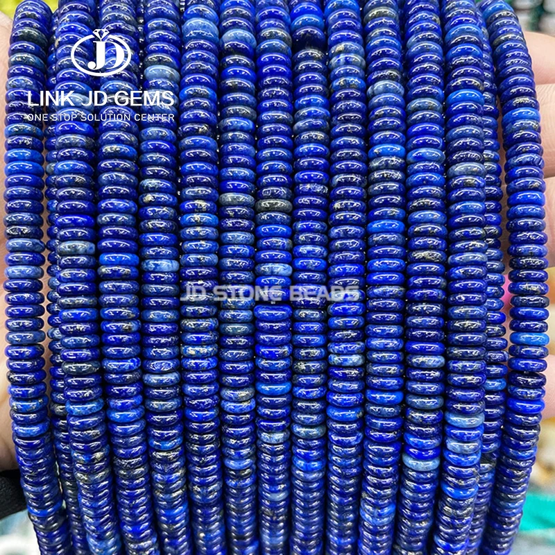 JD GEMS 6x2mm Multicolor Abacus Natural Pink Quartz Green Aventurine Black Agate Flat Stone Space Beads for Jewelry Making