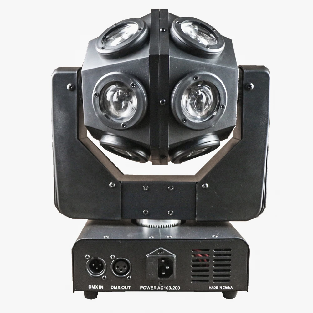 High Quality 12 Piece *12 Watt Moving Beam 4 In 1 Disco Ball Rotating Dj Stage Effect Lights