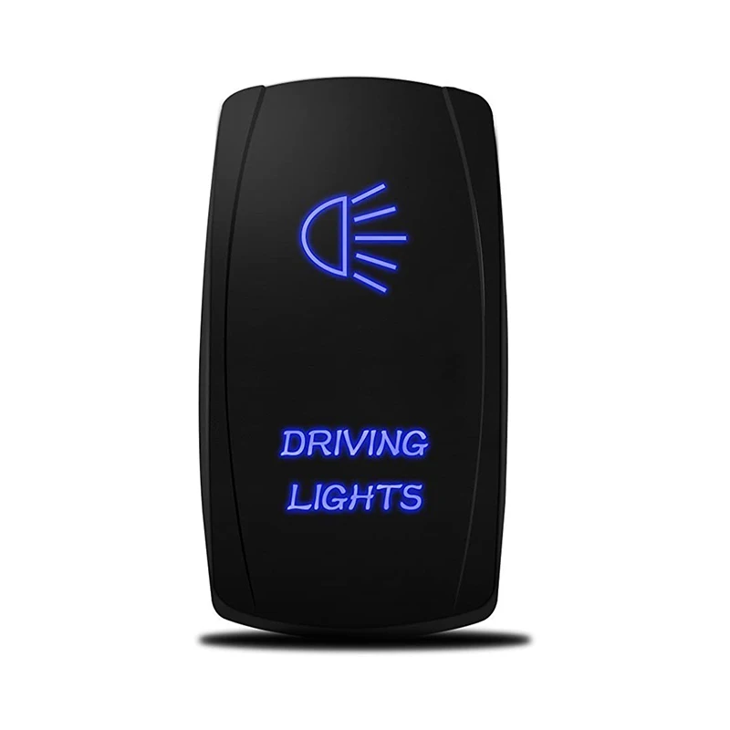 12V 20A / 24V 10A laser driving lights rocker switch for rv utv atv