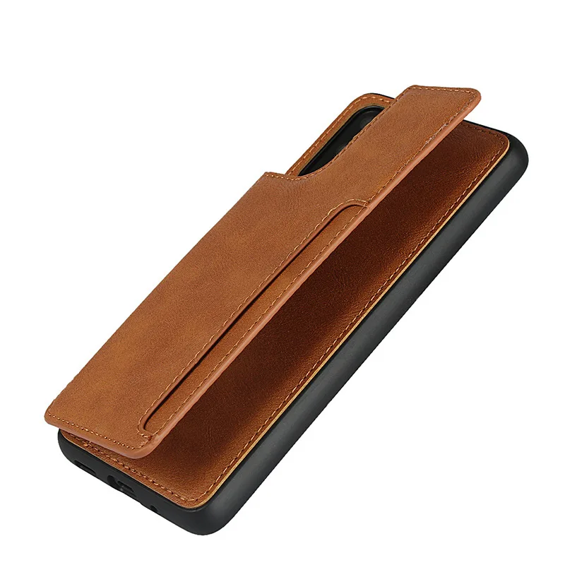 Custom Magnetic Flip Phone Case Wallet Function Card Storage Leather Mobile Phone Cover China Factory Manufacture