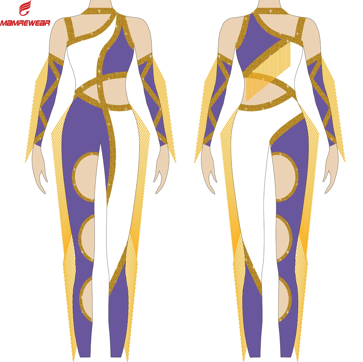 Majorette Cheerleading Jersey Majorette Dance Costumes Girls Uniformes Custom Fringe Majorette uniforms