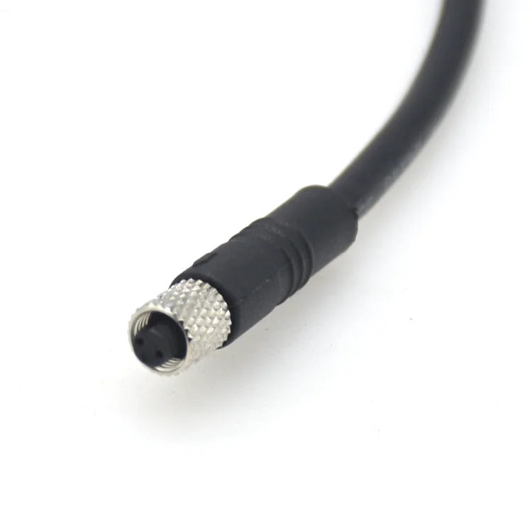 Industrial automation alternative products Shielded M5 IP67 2 pin female connector cable manufacturer