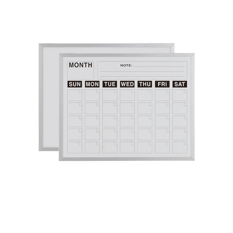 OEM & ODM Factory Wholesale Custom 12x16 Inches Weekly Planner Whiteboard Magnetic Dry Erase Message Calendar Drawing Board
