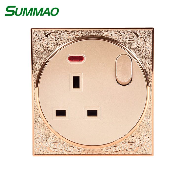 13A шампанское 3 булавки Plug Розетки, Британский Электрический разъем