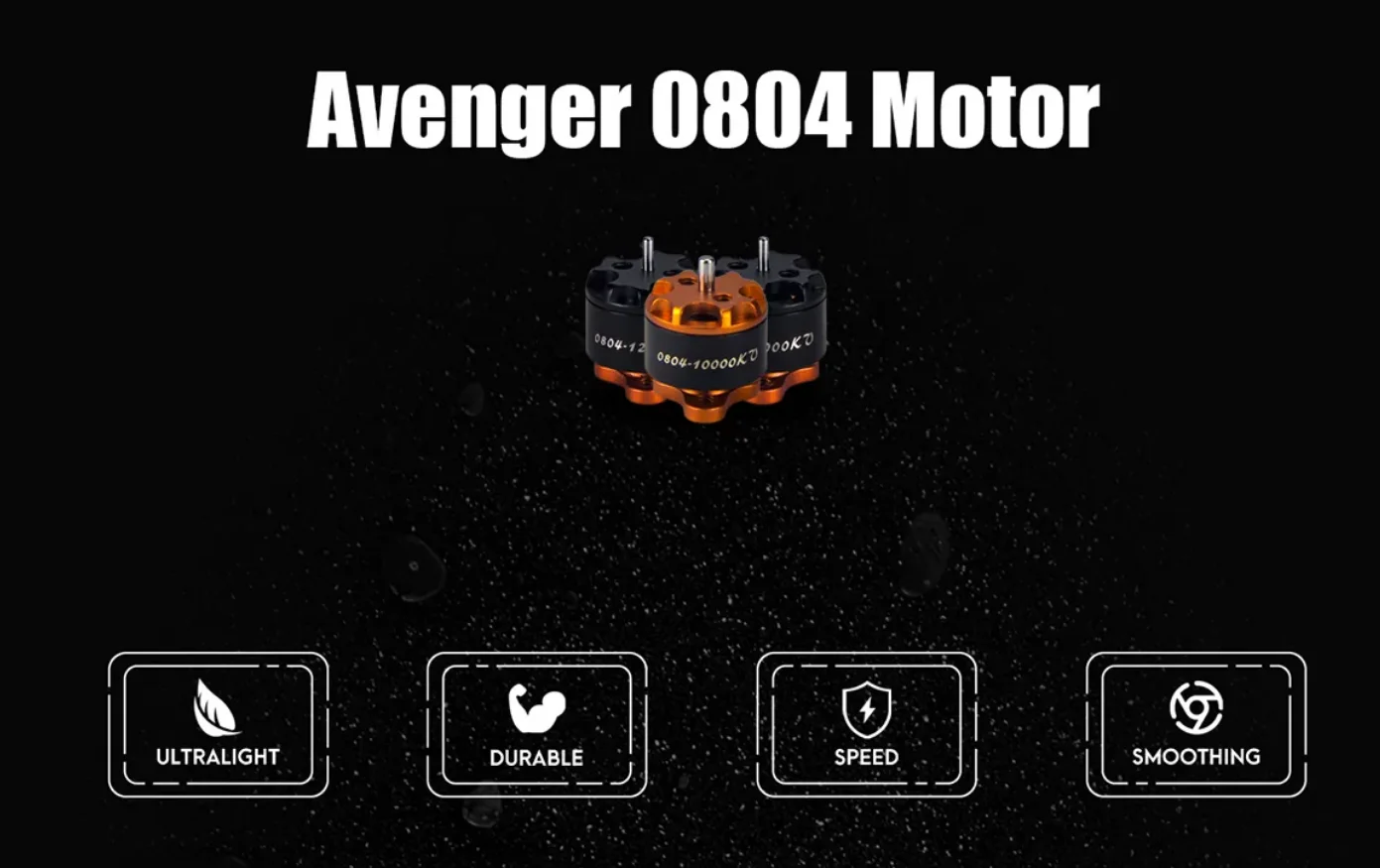 Бесщеточный двигатель Brotherhobby 0804 10000KV /12000KV /15000KV совместимый с 1-2S 65 мм/2 5