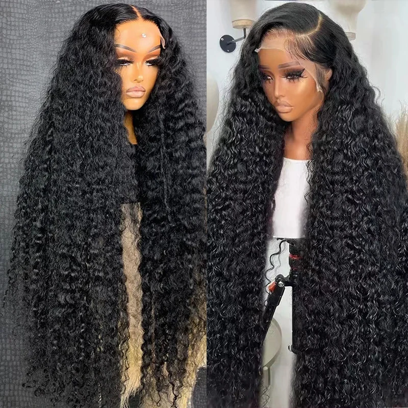 Raw Vietnamese Cuticle Aligned Hair Wig Kinky Curly HD Lace Frontal Glueless Wig Deep Curly 13X6 HD Lace Front Wigs Human Hair