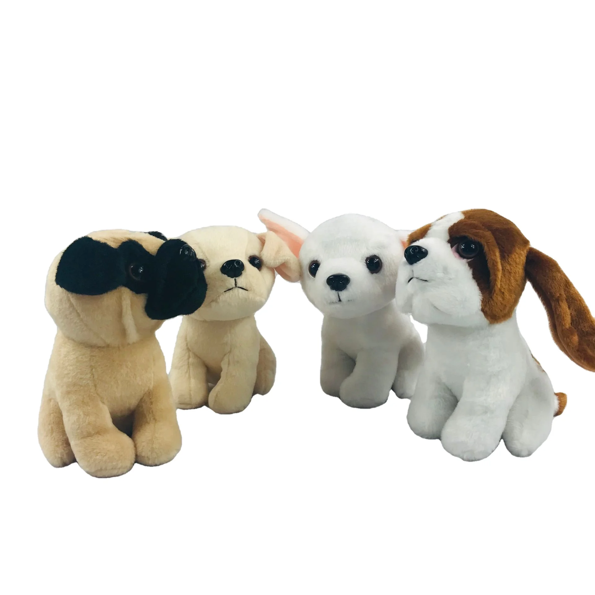 Custom cute stuffed mini animal dog plush puppy toy for sale