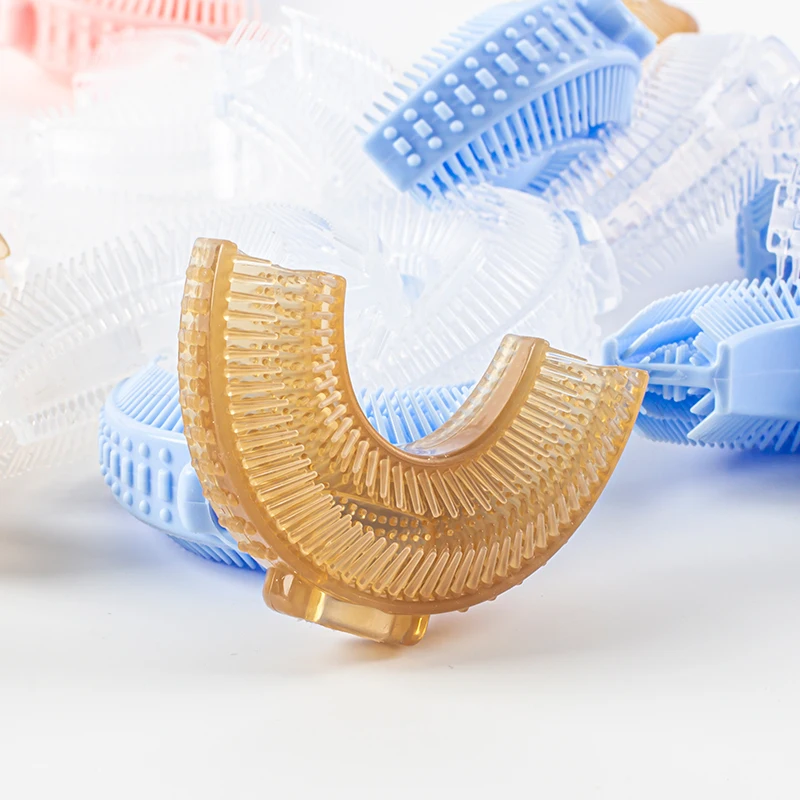 Food Safe Silicone Children u Shape Electric Silicone Toothbrush Head Adult U-shaped Toothbrush Head