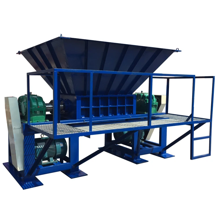 Factory price plastic crusher double shaft  for recycling waste plastic shredder