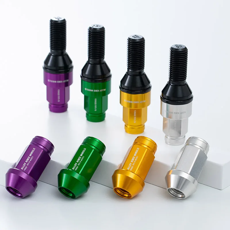  20Pcs/Set 7075-T6 Custom Aviation Grade Aluminum Alloy Wheels Nuts Wheel Bolt Cover