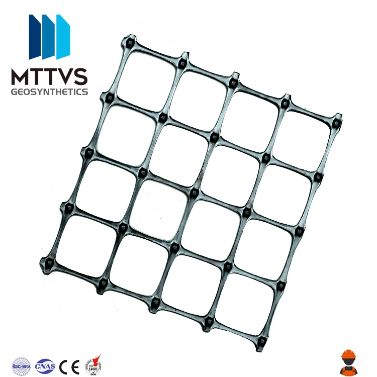 Polypropylene PP biaxial geogrid for wall slope reinforcementcheap free sample