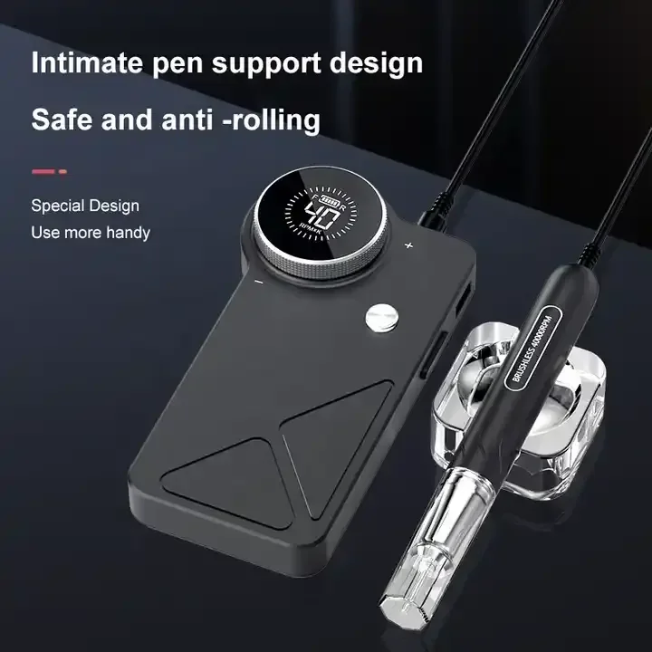 Wholesale Brushless Motor Professional Nail Drill Machine 40000 RPM Rechargeable Nail File with 6 Nail Drill Bits