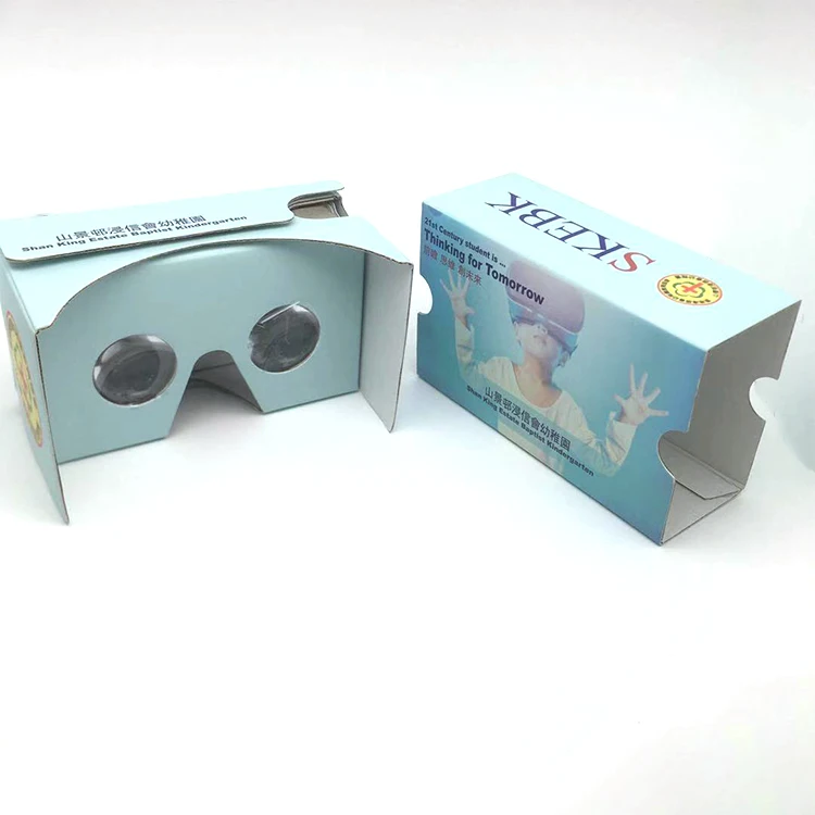  Новейшие портативные картонные 3D очки виртуальной реальности Google с упаковкой в конверт