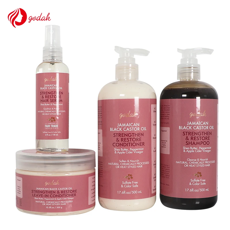 Customized Natural Good Formula Hair New Shampoo Jamaican Black Castor Oil Castor Oil Shampoo & Conditioner