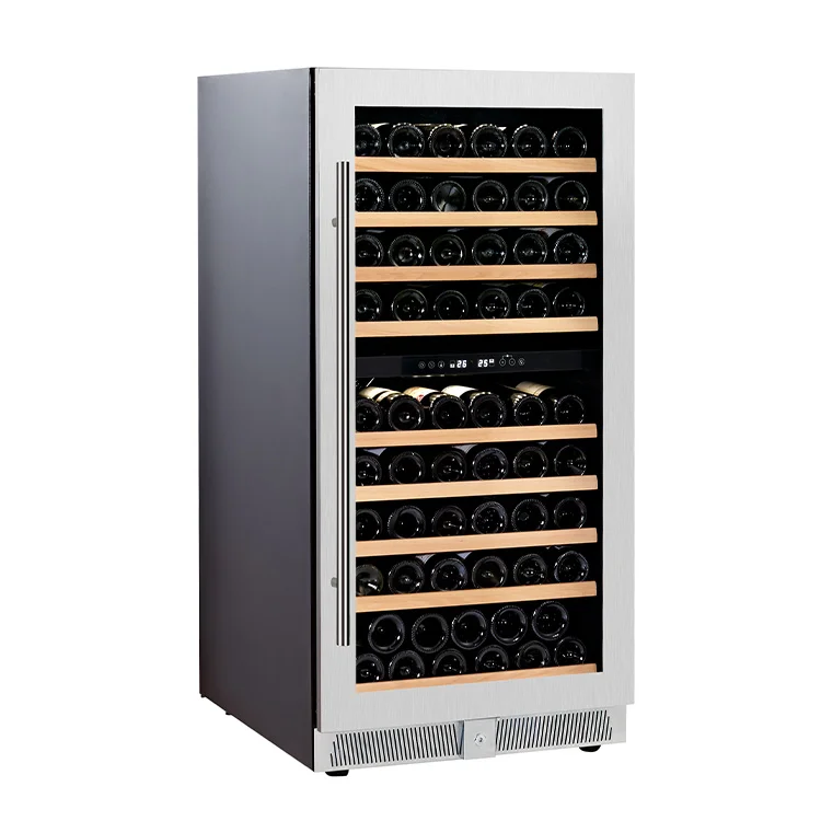Wine Refrigerators Wooden Cooler refrigerator Wine Cellar Bar Freezer For Sale High-End Free Standing wine chiller OEM