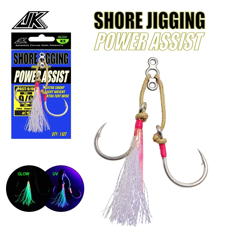 Hot Cheap Sell JANKER Assist Hook Jigging PAST-L Powerful Fishing Hooks High Carbon Steel Mustad Hook Rust Proof For Saltwater
