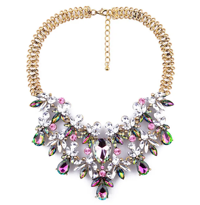2019 crystal rhinestone necklace fashion statement necklace jewelry necklace