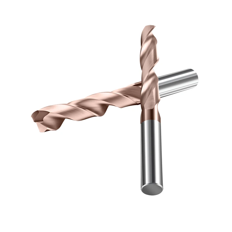 High Performance 5D Internal Cooling Carbide Twist Drill Bits, CNC Drill Bits for Carbon Steel Cast Iron