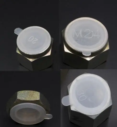 China Plastic thread protector cap without thread IFTP-02 Internal female thread protector for Fitting for valve bodies in white