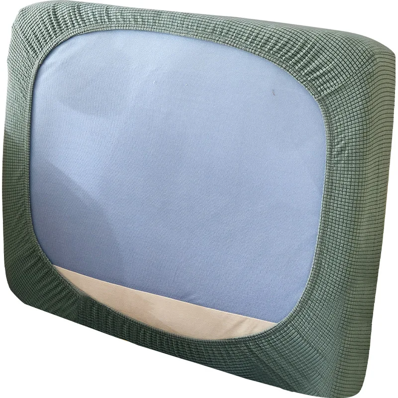 Stretch Sofa seat Cushion Cover Slipcover Elastic Couch Armchair Loveseat 4 or 3 Seater Grey Plain Solid Soft Durable Washable