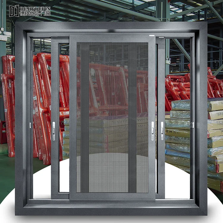 Replacement House Thermal Break Glass Sliding Windows Aluminium Windows Design