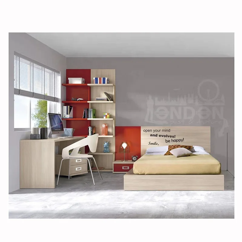 Hot Sale Modern Melamine Kids Furniture EUAD113 Children Beds with Other Children Furniture