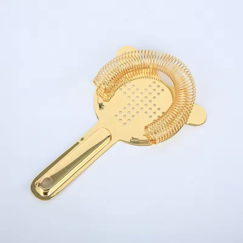 KLP High quality stainless steel 304 cocktail strainer porous Ice filter Bar supplies bar accessories bar strainer