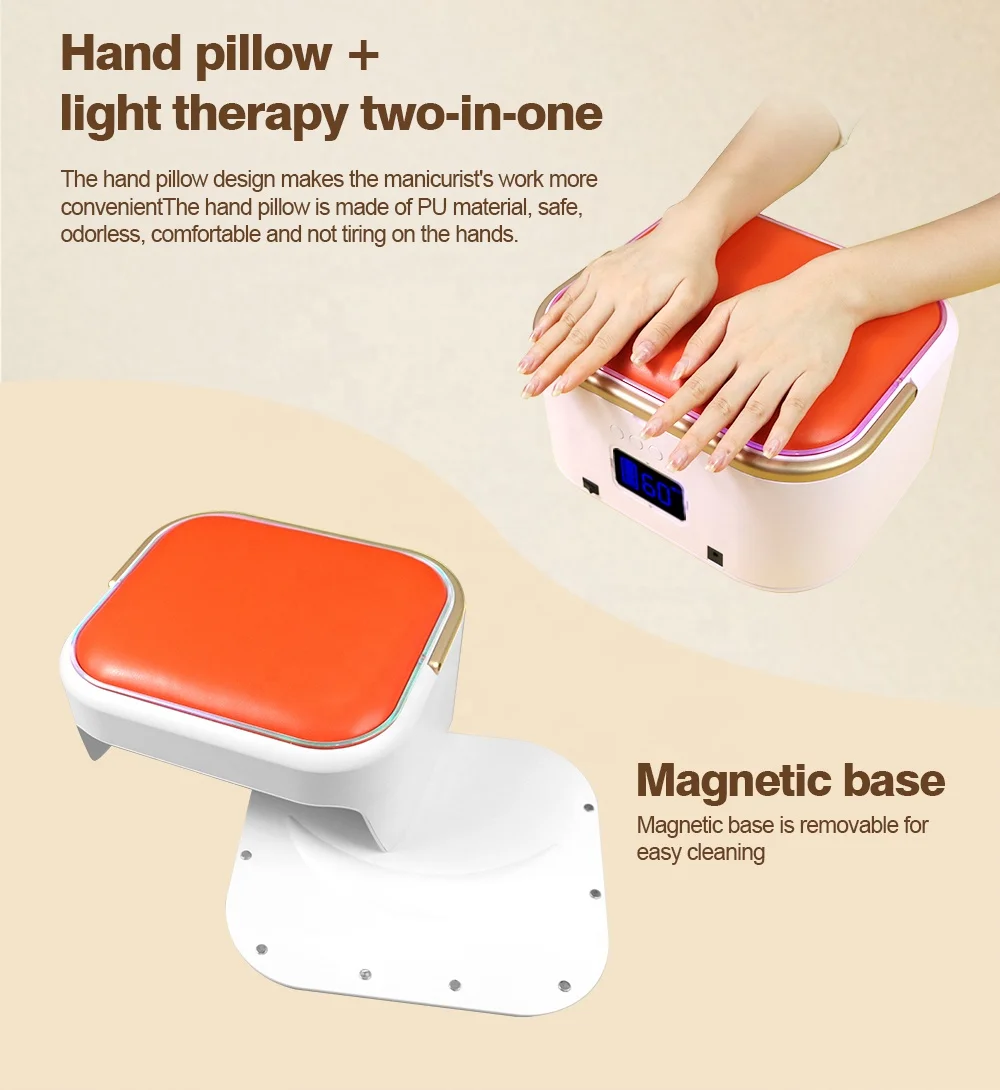 Rechargeable Cordless Led UV Nails Lamp Removable Battery 218w 30,000 mAh Long Lasting Rechargeable Dryer Powerful Nail Lamp