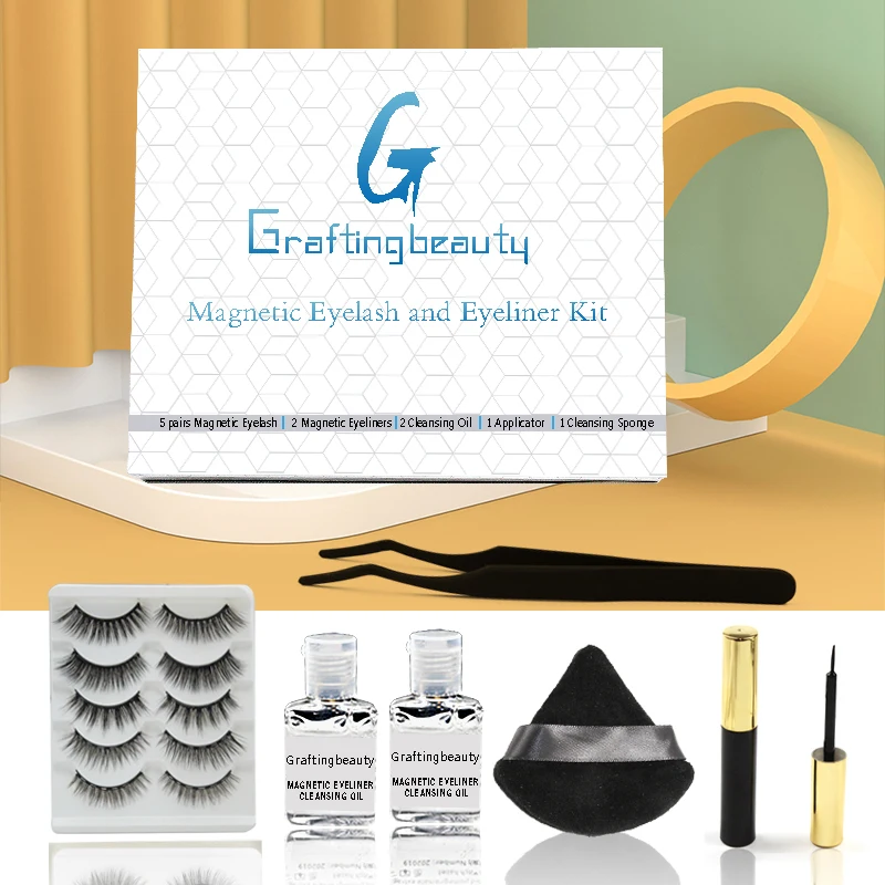 
2021 upgraded magnetic lashes 7 magnetic eyelash and eyeliner kit 