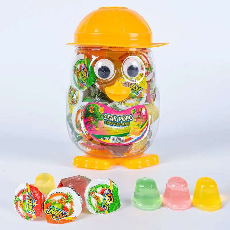 Hot Sale Sweet Cup Shape Mini Jelly Fruit Candy