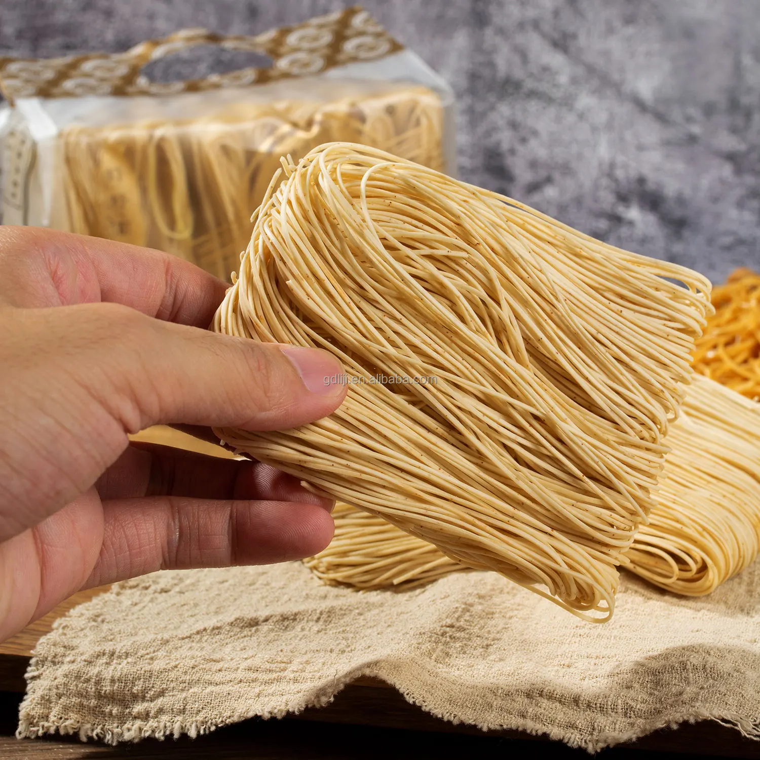 Liji Chinese Style Noodle Gastronomy Bag Packing Specialty Noodles Shrimp Roe Noodles