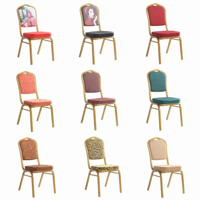 Hotel Furniture Cheap silla de banquete Conference Wedding Hotel Chair with back flower chaise de Party Stackable Chairs