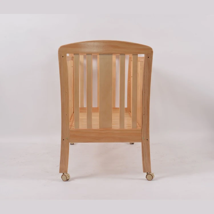 Wholesale Luxury hotel Baby Cribs Two Height Adjustable Wooden baby cot Bedding
