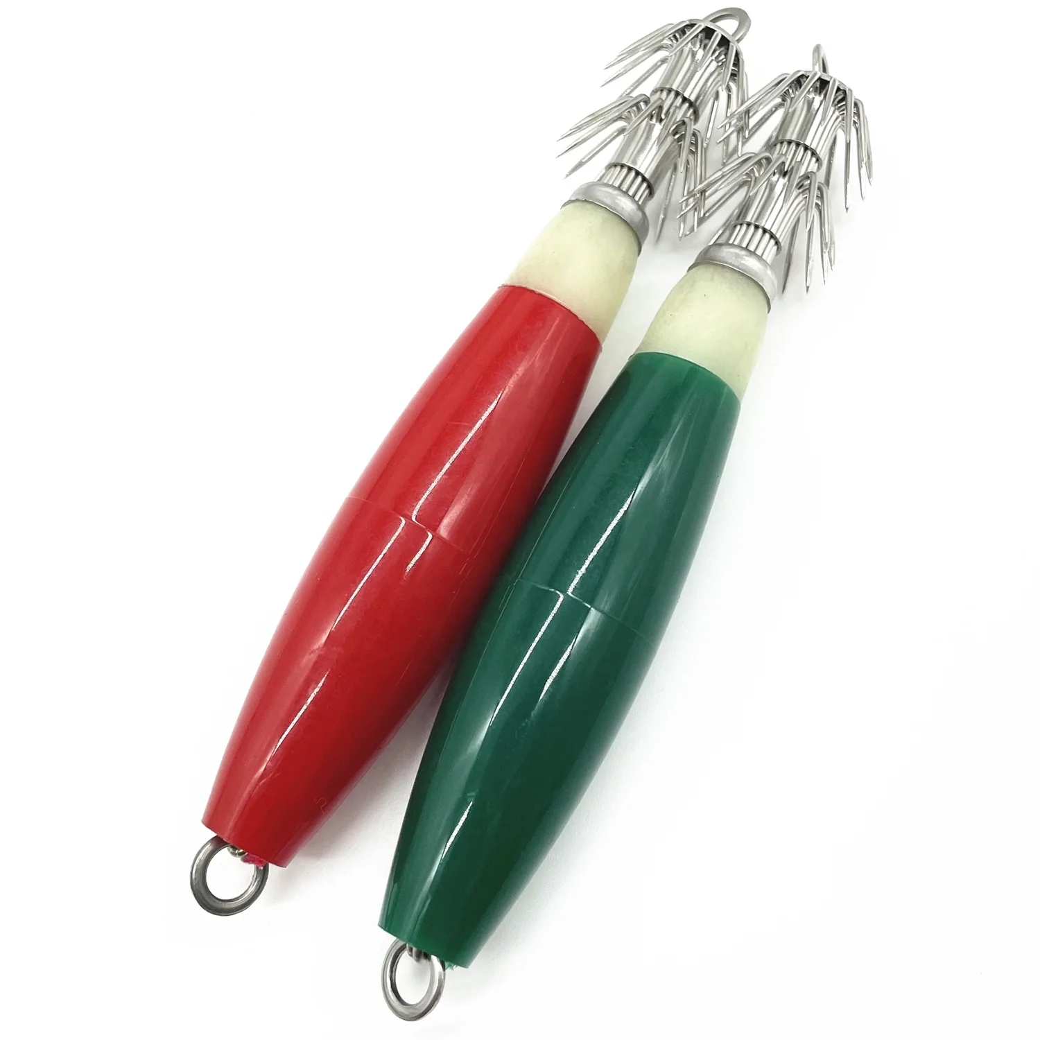 Wholesale Double Saltwater Automatic Umbrella Luminous Commercial Fishing Squid Jig