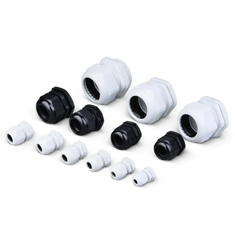 Waterproof ip68 black grey nylon pvc Cable Gland M12 M16 M20 M25 M32