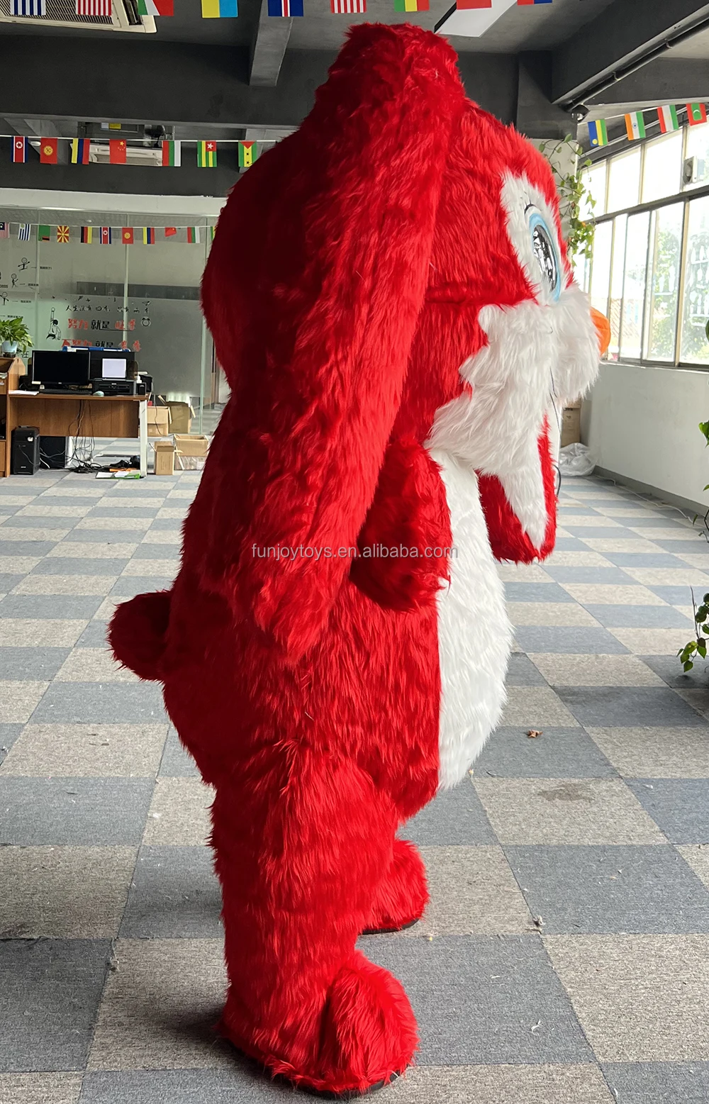 Inflatable Rabbit Mascot Costume Adult Easter Bunny Hare Anime Cosplay Kits Entertainment Carnival Full Body Suit