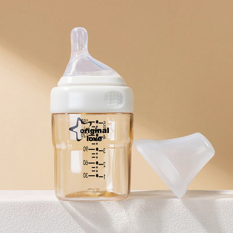 Manufacturer New Born Biberon Square Design Wide Mouth Sippy Cup Feeding Pour BPA Free PPSU Versatile Baby Bottle