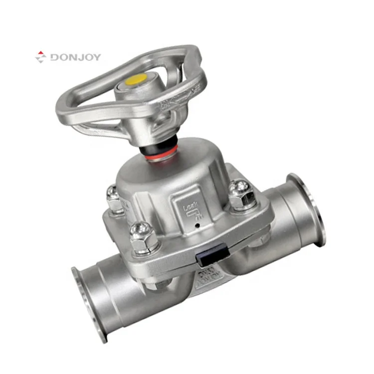Санитарный диафрагменный клапан DONJOY 1 5 дюйма с зажимом ручная ручка