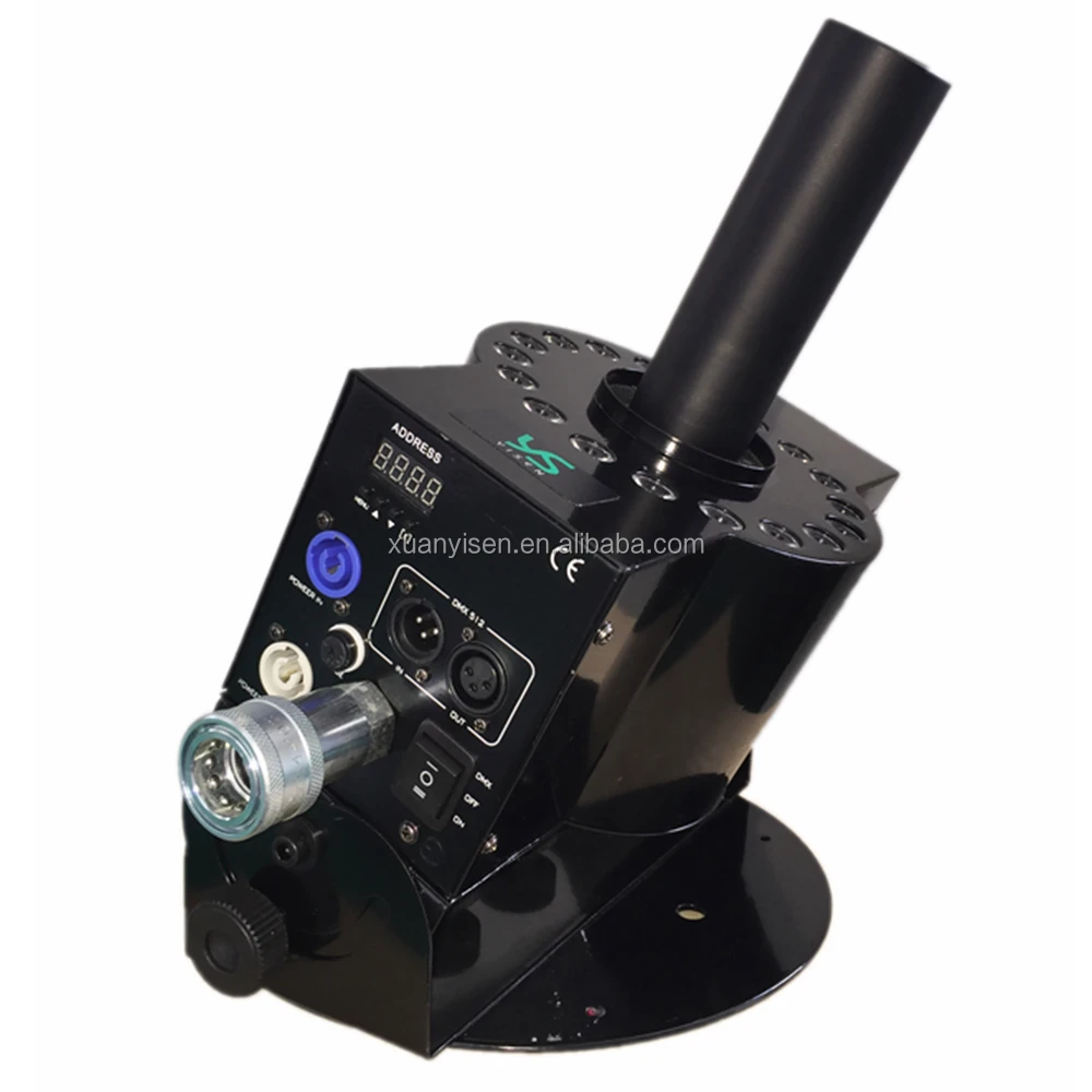 18 светодиодов CO2 ткацкий станок DMX контроллер света диско сценическая дымовая машина тумана Cannon СИД CO2 Колонка ткацкий крио машина YS-C10