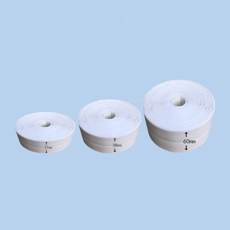 Mould Proof Waterproof Caulk Strip Oil Proof Flexible Self Adhesive Sealing Tape for Bathroom Shower Floor Wall Seam Kitchen