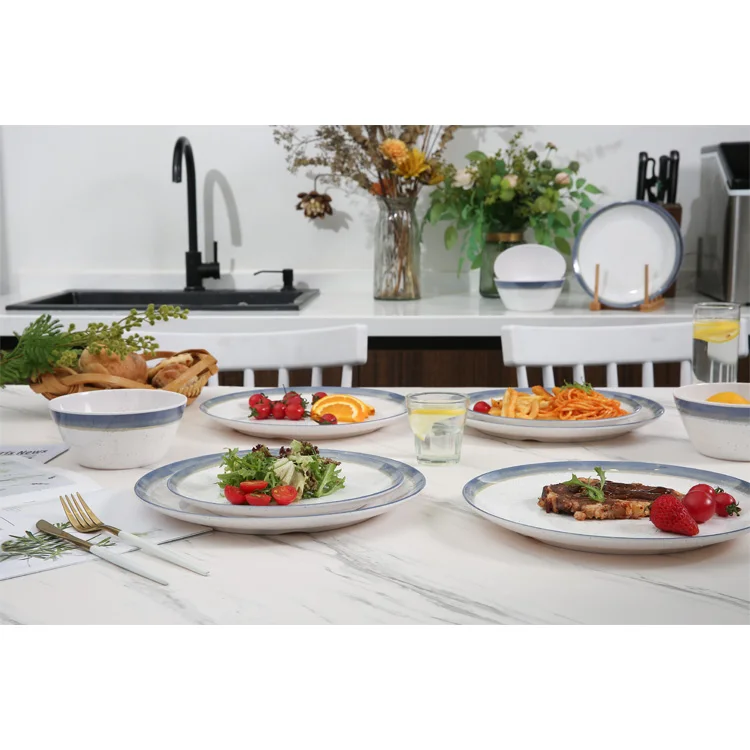 Platos de cocina restaurant custom set dining dish home dinning cheap charger circle melamine