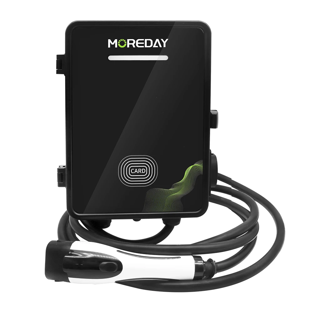 MOREDAY Wallbox Electric Car Charge Cable EV Charging Station 7kw 11kw 22kw Ev Charger Auto Key Outdoor Button Card