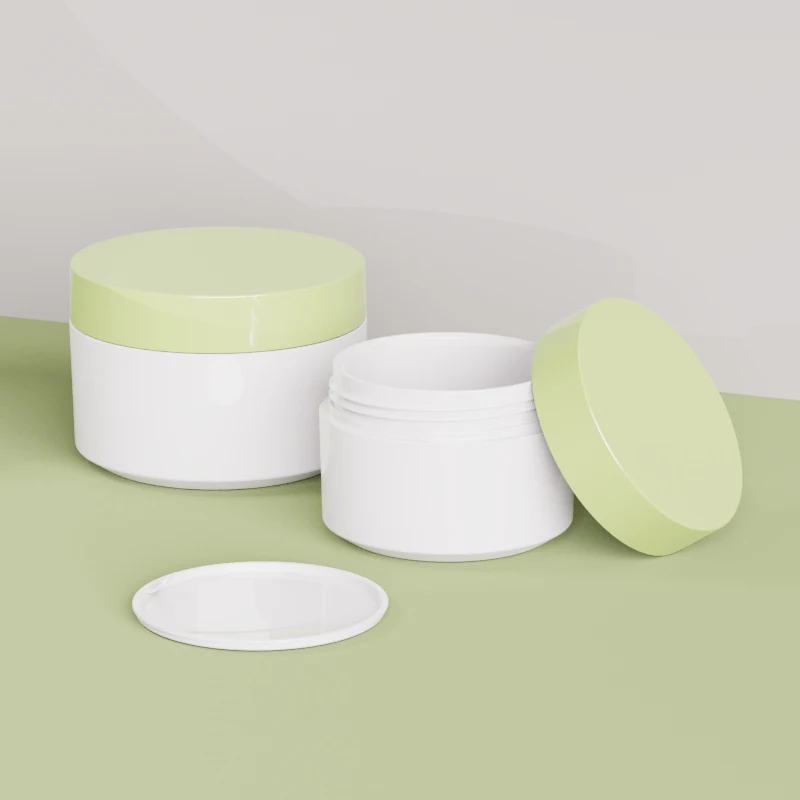 Choebe factory 55ml 50g PETG Round Plastic Cosmetic Packaging Face Body Cream Jar with Lids