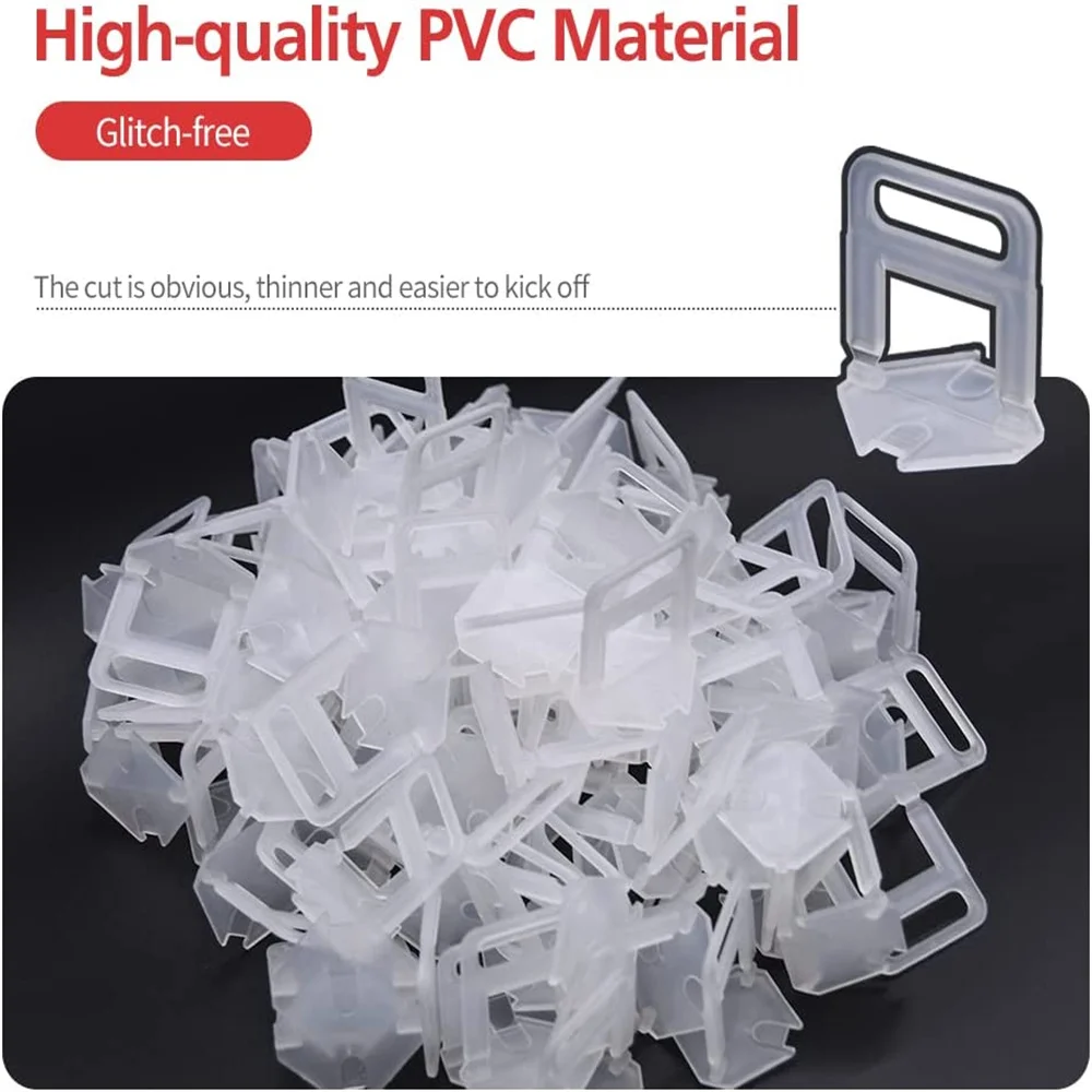 1.5mm Tile Leveling System Tile Spacers Clips For Between Walls